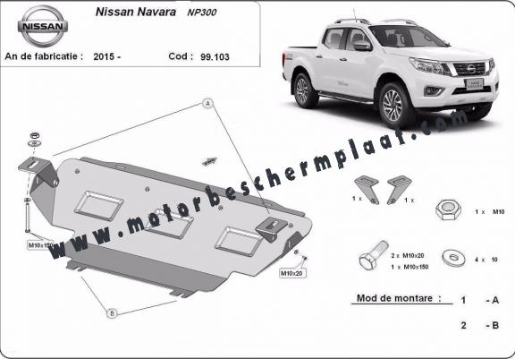 Radiator Beschermplaat voor Nissan Navara NP300 - D23