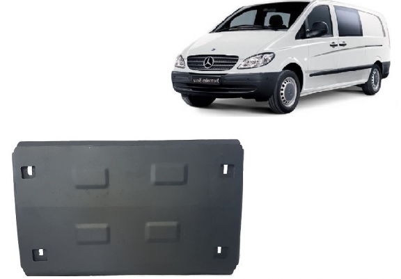 Motor, Versnellingsbak en Radiator Beschermplaat voor Mercedes Vito W639 - 2.2 D 4x2, 4x4