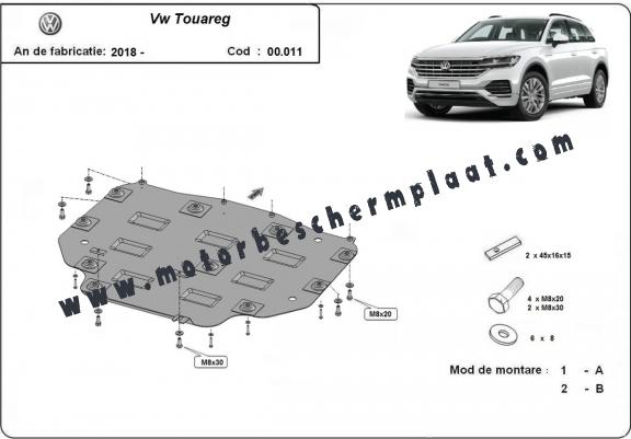 Versnellingsbak Beschermplaat voor VW Touareg