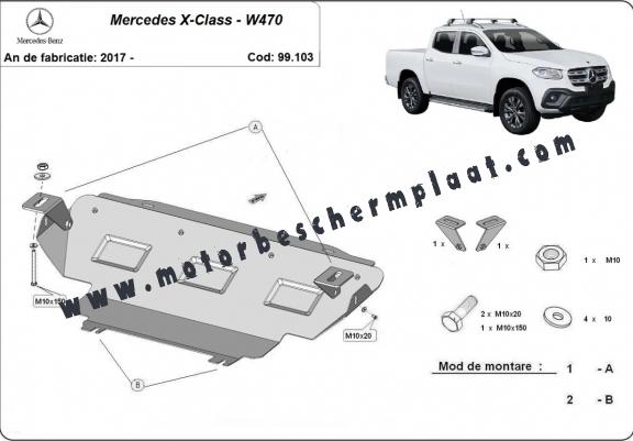 Radiator Beschermplaat voor Mercedes X-Class