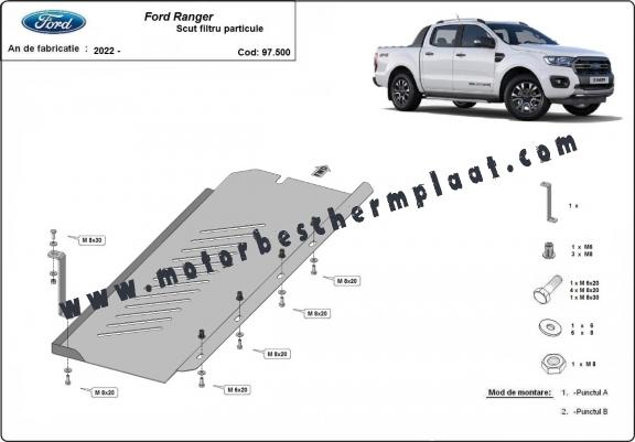 DPF  Beschermplaat voor Ford Ranger