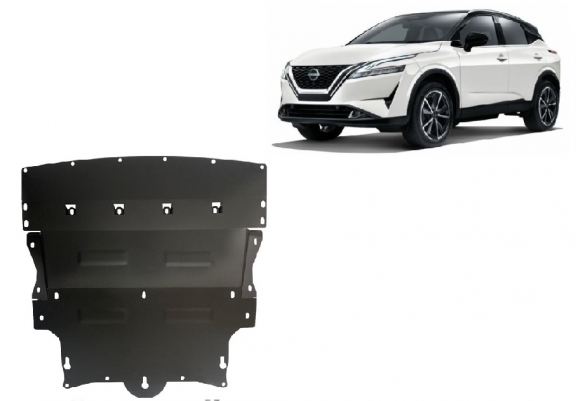 Motor, Versnellingsbak en Radiator Beschermplaat voor Nissan Qashqai J12