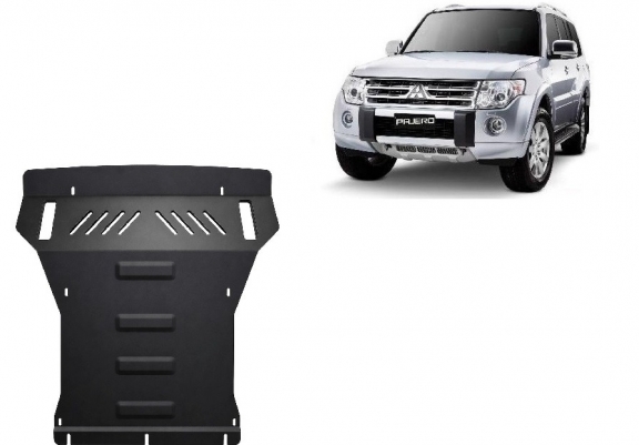 Motor en Radiator Beschermplaat voor Mitsubishi Pajero 4 (V80, V90)