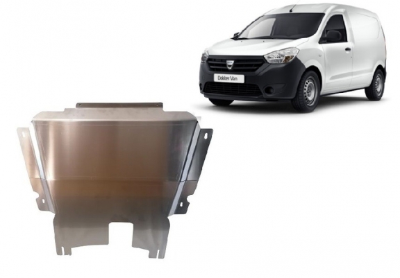 Aluminium Motor, Versnellingsbak en Radiator Beschermplaat voor Dacia Dokker