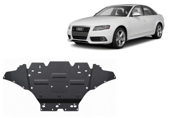 Motor en Radiator Beschermplaat voor Audi A4 B8, benzine