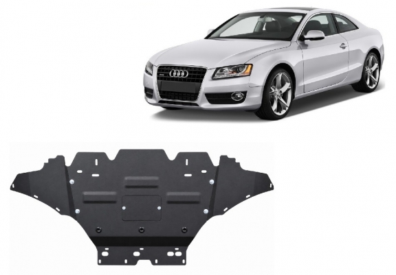 Motor en Radiator Beschermplaat voor Audi A5, benzine