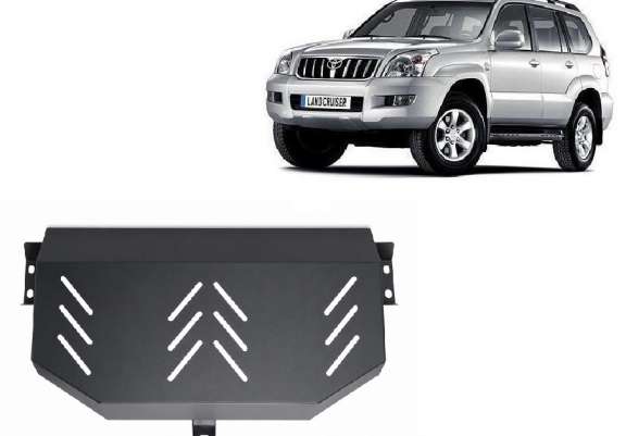 Brandstoftank Beschermplaat voor Toyota Land Cruiser J120 - alleen voor 3-deurs model 