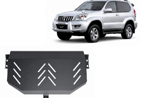 Brandstoftank Beschermplaat voor Toyota Land Cruiser J120 - alleen voor 3-deurs model 