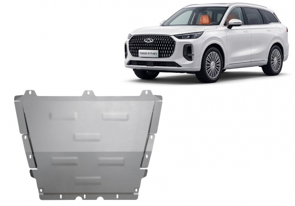 Motor, Versnellingsbak en Radiator  aluminium Beschermplaat voor Chery Tiggo 9