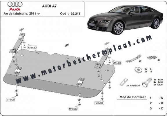 Motor en Radiator Beschermplaat voor Audi A7