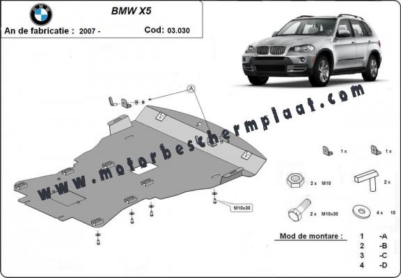 Motor Beschermplaat voor BMW X5