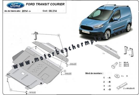 Motor en Versnellingsbak Beschermplaat voor Ford Transit Courier