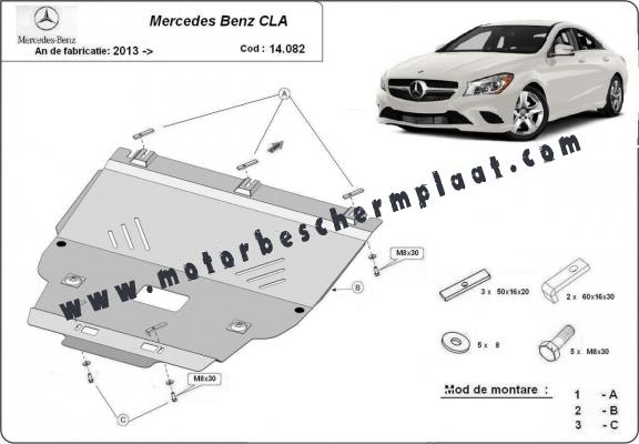 Motor, Versnellingsbak en Radiator Beschermplaat voor Mercedes CLA X117