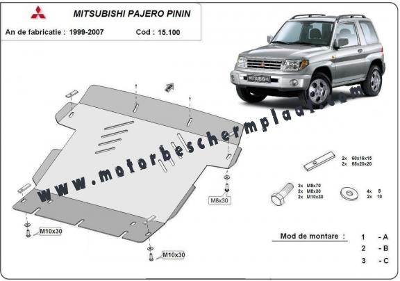 Motor Beschermplaat voor Mitsubishi Pajero Pinin