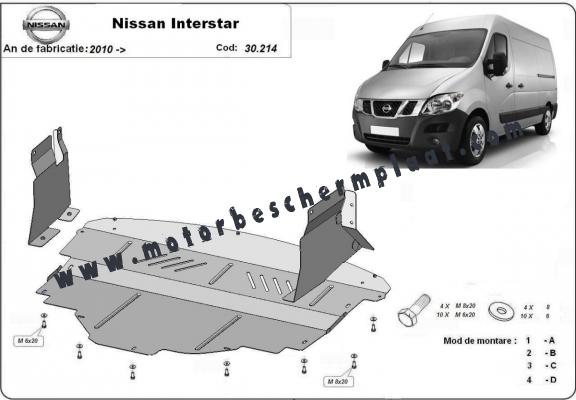 Motor en Versnellingsbak Beschermplaat voor Nissan Interstar