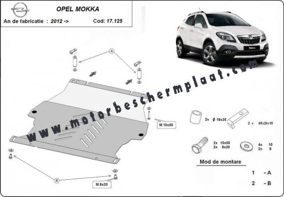 Motor en Versnellingsbak Beschermplaat voor Opel Mokka