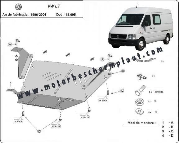 Motor Beschermplaat voor Volkswagen LT