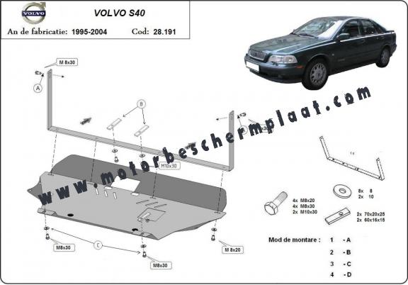 Motor en Versnellingsbak Beschermplaat voor Volvo S40