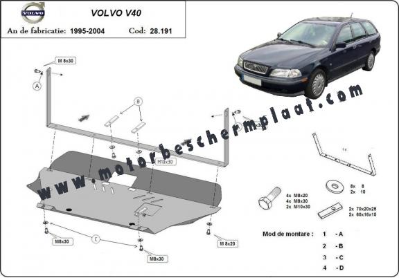 Motor en Versnellingsbak Beschermplaat voor Volvo V40