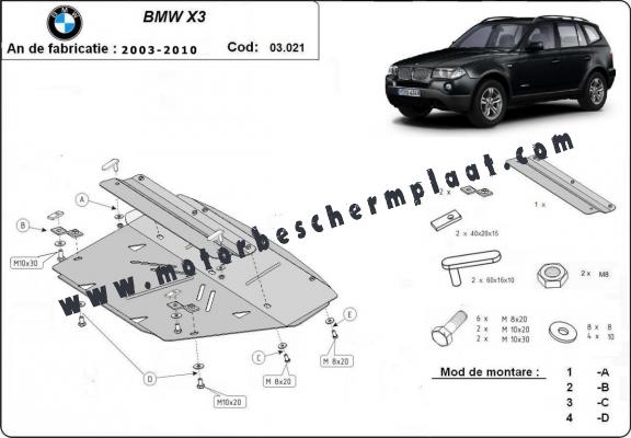 Radiator Beschermplaat voor BMW X3