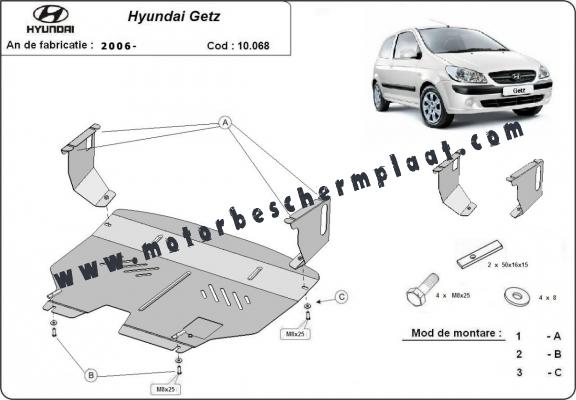 Motor en Versnellingsbak Beschermplaat voor Hyundai Getz