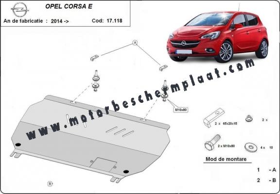 Motor en Versnellingsbak Beschermplaat voor Opel Corsa E
