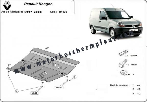 Motor en Versnellingsbak Beschermplaat voor Renault Kangoo