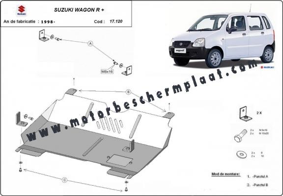 Motor en Versnellingsbak Beschermplaat voor Suzuki Wagon R+
