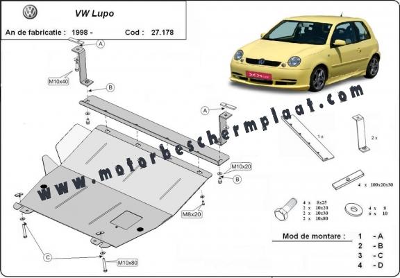 Motor en Versnellingsbak Beschermplaat voor VW Lupo