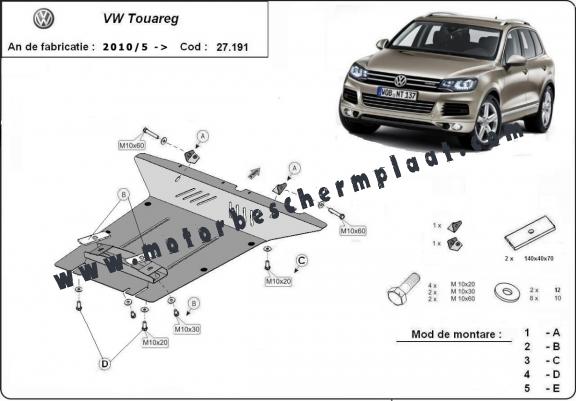 Motor Beschermplaat voor VW Touareg