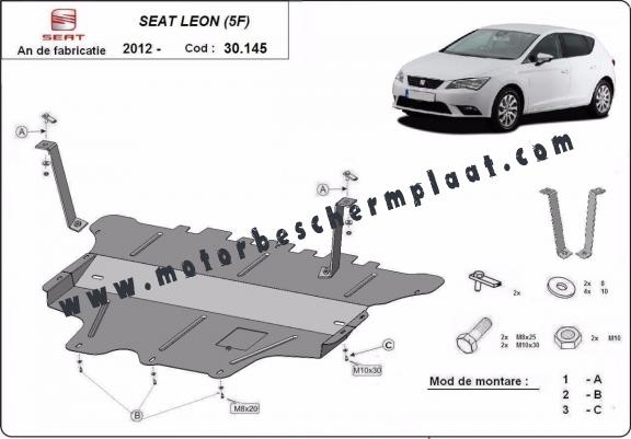 Motor en Versnellingsbak Beschermplaat voor Seat Leon