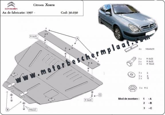 Motor en Versnellingsbak Beschermplaat voor Citroen Xsara