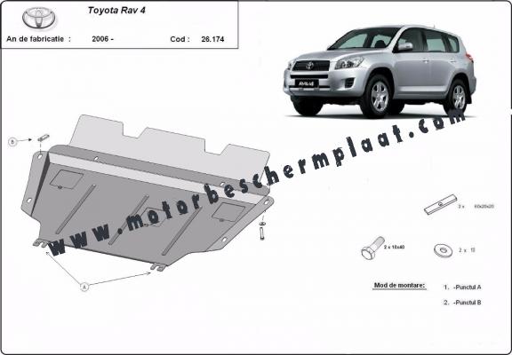 Motor, Versnellingsbak en Radiator Beschermplaat voor Toyota RAV 4