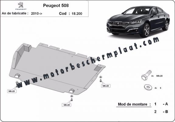 Motor, Versnellingsbak en Radiator Beschermplaat voor Peugeot 508