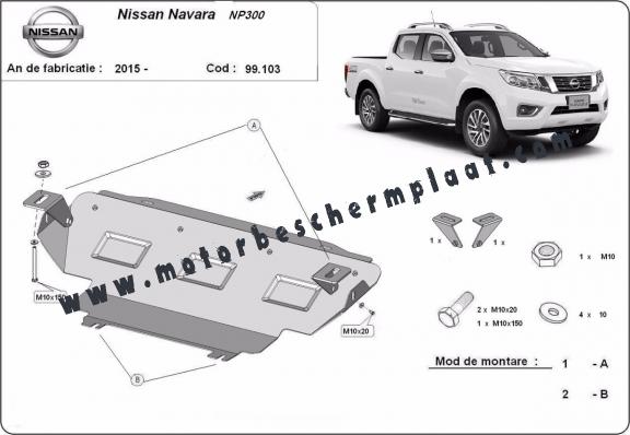 Radiator Beschermplaat voor Nissan Navara NP300 - D23