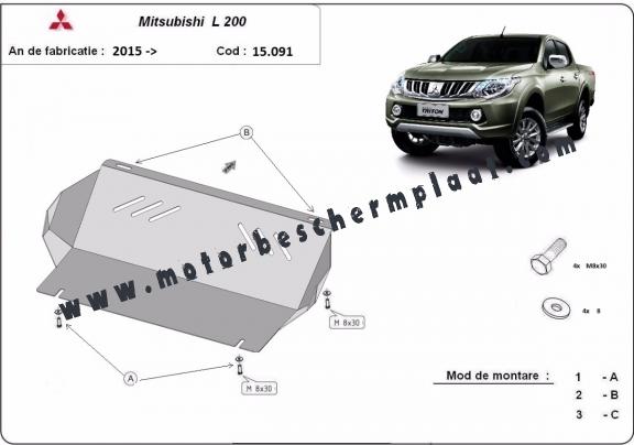 Radiator Beschermplaat voor Mitsubishi L200