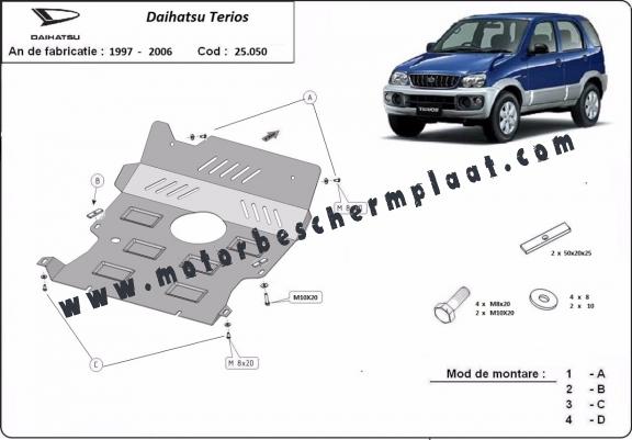 Motor en Radiator Beschermplaat voor Daihatsu Terios