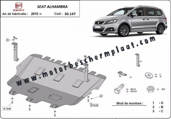 Motor, Versnellingsbak en Radiator Beschermplaat voor Seat Alhambra