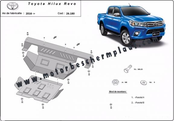 Motor en Radiator Beschermplaat voor Toyota Hilux Revo