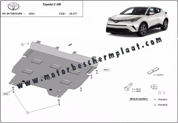 Motor, Versnellingsbak en Radiator Beschermplaat voor Toyota C-HR