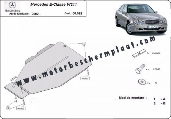 Versnellingsbak Beschermplaat voor Mercedes E-Clasee W211 automatique