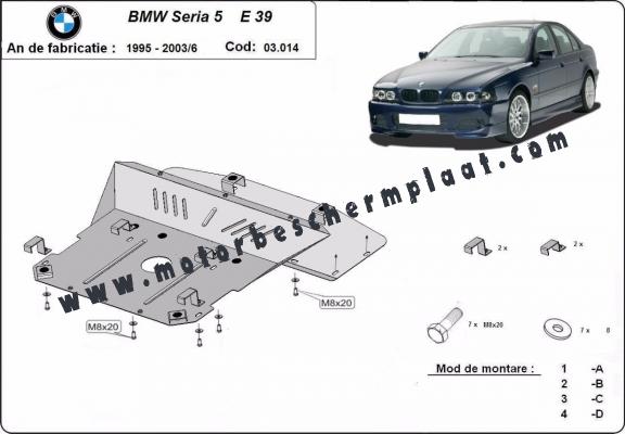 Motor Beschermplaat voor BMW Seria5 E39
