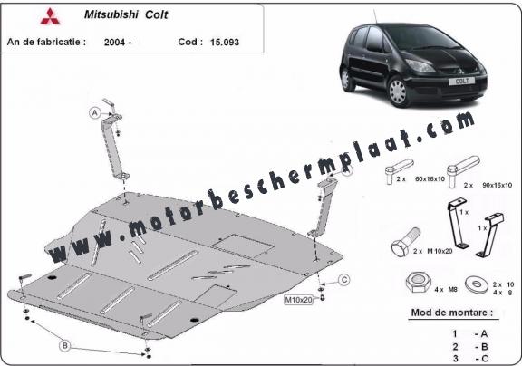 Motor, Versnellingsbak en Radiator Beschermplaat voor Mitsubishi Colt