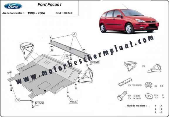 Motor, Versnellingsbak en Radiator Beschermplaat voor Ford Focus 1