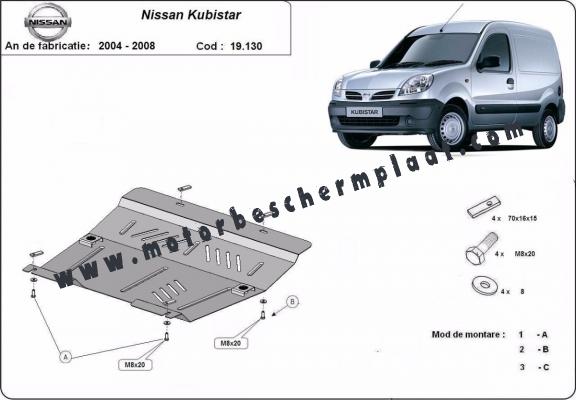 Motor en Versnellingsbak Beschermplaat voor Nissan Kubistar