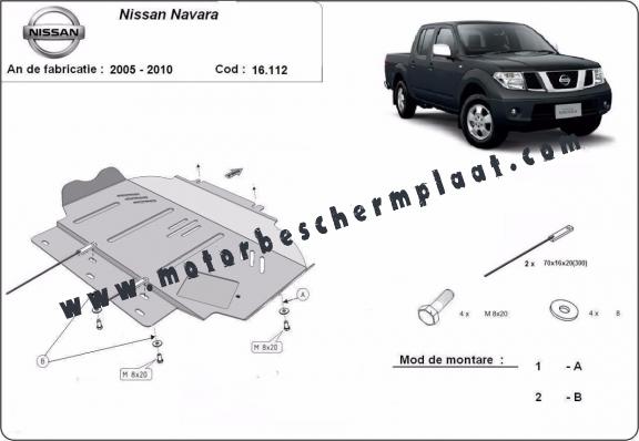 Motor Beschermplaat voor Nissan Navara