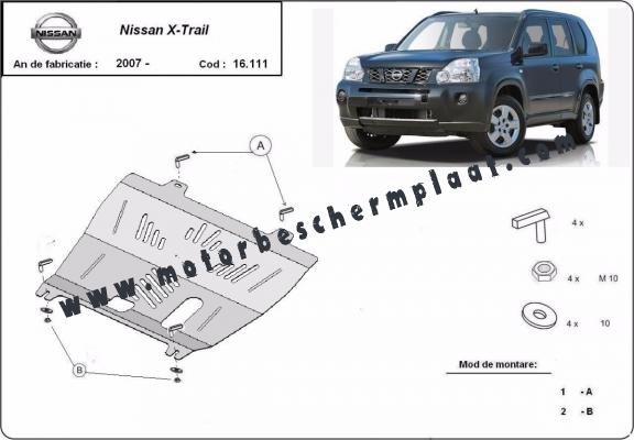 Motor, Versnellingsbak en Radiator Beschermplaat voor Nissan X-Trail T31