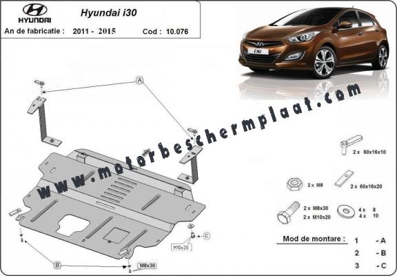 Motor en Versnellingsbak Beschermplaat voor Hyundai i30