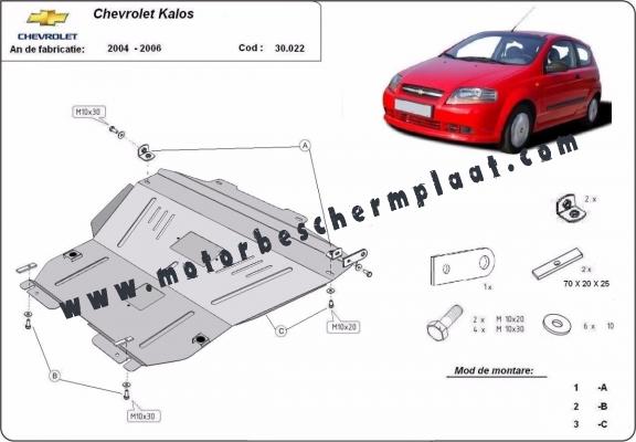 Motor, Versnellingsbak en Radiator Beschermplaat voor Chevrolet Kalos