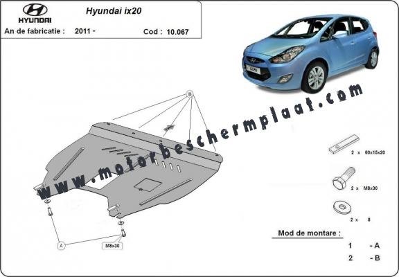 Motor en Versnellingsbak Beschermplaat voor Hyundai ix20